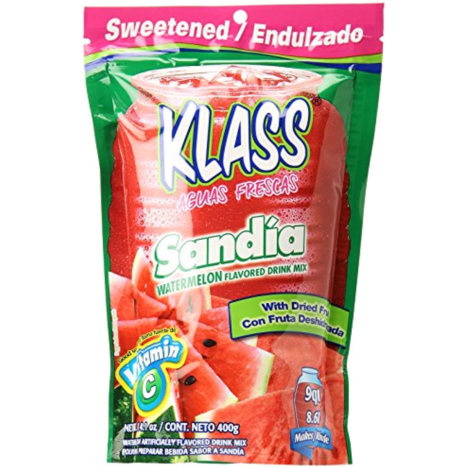 Klass Listo Drink Mix, Watermelon, 14.1Ounce