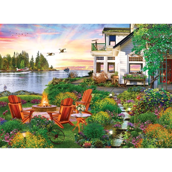 RoseArt - Lieux favoris 1000 pièces - maison du port - Puzzle emboîtable pour adulte