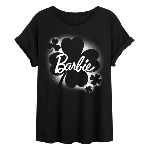 Barbie - Spraypaint Clover - Juniors Oversized Graphic T-Shirt