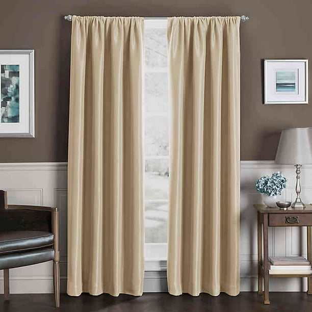 Sebastian 63Inch Rod Pocket Insulated 100 Blackout Window Curtain