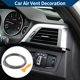thumbnail image 2 of Tira decorativa de ventilación de aire Unique Bargains / para todas las salidas de aire rectas para la decoración del interior del coche / Plating duradero / 1 juego tono plateado, 2 of 6