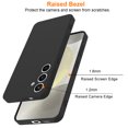 thumbnail image 4 of For Samsung Galaxy S24 Phone Case, Ebizware Shockproof Liquid Silicone Case Full-Body Protective Rugged Rubber Slim Cover with Microfiber Lining for Galaxy S24 (Black), 4 of 9