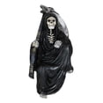 thumbnail image 2 of Death On The Shelf Gothic Grim Reaper With Scythe Sitting Shelf Sitter Figurine, 2 of 6