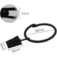 thumbnail image 2 of 20 Pieces Openable Metal Curtain Clip Rings, Easy Open and Close, Inner Diameter 38mm, for Heavy Curtains and Light Curtains (Black), 2 of 5