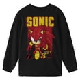 thumbnail image 4 of DC x Sega Sonic the Hedgehog as the Flash Youth Black Crew Neck Sweatshirt-Medium, 4 of 5