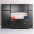 thumbnail image 3 of Pemberly Row Contemporary 32" Stackable Wall Cabinet in Black, 3 of 12