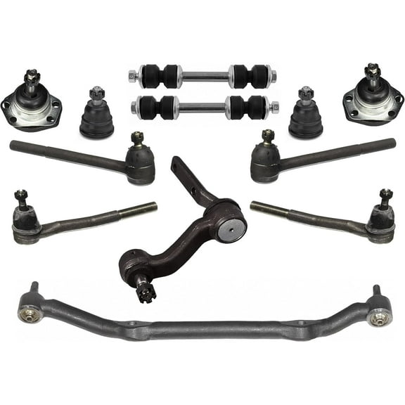 12 Pc Suspension Kit for Buick Electra/Chevrolet Caprice/Pontiac Bonneville Front Inner Outer Tie Rod Ends Center Link Upper Lower B Joints Idler Arm Sway Bars