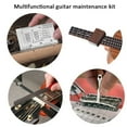 thumbnail image 6 of 25/72-Piece Guitar Maintenance Tool Kit With Carry Case, Professional Luthier Tools For Guitar Setup & Repair, Includes String Action Ruler, Files, Pins - Ideal For Musicians, 6 of 7