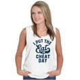 thumbnail image 4 of I Put Eat In Cheat Day Funny Foodie Tank Top T Shirts Men Women Brisco Brands M, 4 of 6