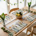 thumbnail image 5 of Flowers in Mason Jar Placemats Set of 6 Spring Flower Place Mats Table Mats Kitchen Dining Home Outdoor Party Table Decoration, 5 of 9