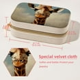 thumbnail image 5 of Giraffe Velvet Portable Decorative Box with Removable Compartment - Jewelry Stand, Necklace Organizer, and Gift, 5 of 7