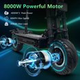 thumbnail image 4 of ZonDoo RoadHitter Electric Scooter Adults with Seat,Up to 68mph 75 Miles Long Range, 72V 8000W  Dual Motor off Road E Scooter for Adults, 4 of 6