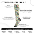 thumbnail image 2 of Sikiie Tropical Flowers 1 Pairs Compression Socks for Men and Women 15-20 mmHg Running Support Socks, 2 of 7