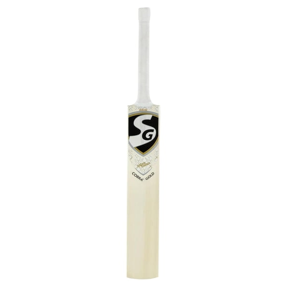 SG Cobra Gold Kashmir Willow Cricket Bat , Size - Short Handle | Traditional Shaped And Styled For Maximum Stability