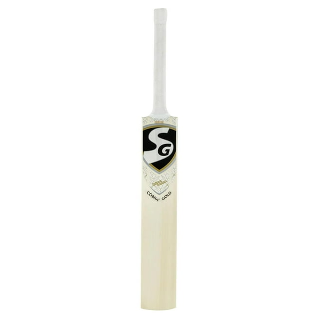 SG Cobra Gold Kashmir Willow Cricket Bat, Size - Short Handle / Traditional Shaped And Styled For Maximum Stability