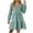 Green, variant on gakvbuo Fall Dresses For Women 2023 Plus Size Mini Dress Long Sleeve Women Casual Comfy Long SleeveleV-Neck Knee-High Dresses