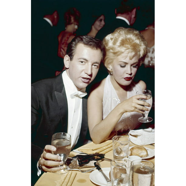 Bobby Darin wit wife Sandra Dee in evening dress at Hollywood event ...