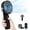 Black, variant on Portable Handheld Fan, Portable Fan Rechargeable, 4000mAh, 180° Adjustable, 6 Speed Wind, Display Electricity in Real Time, USB Rechargeable Foldable Fan, Quiet Personal Fan as Power Bank