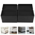 thumbnail image 1 of UPOUART 4Pcs Bed Raisers Black Plastic NonSlip Stability Storage Houseowners Bedroom Kitchen, 1 of 7