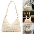 thumbnail image 4 of Bolso de hombro para mujer, bolso de para axila bolso pequeño práctico para mujer, bolso de con cremallera, monedero, onizador de Blanco Hugo Bolso de mujer, 4 of 10