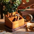 thumbnail image 3 of Solid Wood Desktop Organizer Small Organizer, 3 of 10