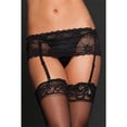 thumbnail image 1 of Lace Garter Belt with Adjustable Back Strap  Black - One Size, 1 of 1