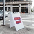 thumbnail image 5 of A-frame Sidewalk Windshield Repair 24" x 36" Double Sided A-Frame Sidewalk Sign, Includes 2 Installed Vinyl Decals | Foldable Portable White Signicade Sandwich Board Signs, 5 of 5