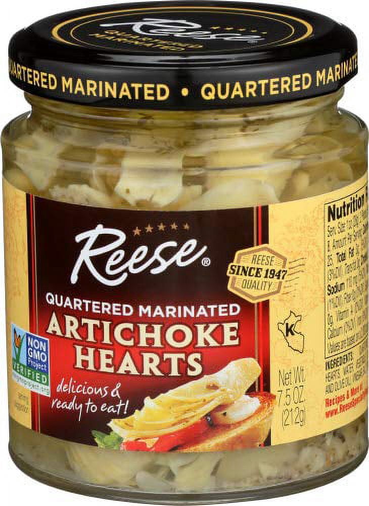 Reese Marinated Artichokes Hearts, 7.5-Ounces (Pack of 12)