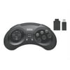 Retro-Bit Genesis 8-Button Arcade Pad Black Wireless 2.4 GHz