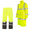 Yellow/Black, variant on Hi-Vis Safety Rain Set, Coat and Pants (Yellow, L)