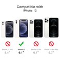 thumbnail image 6 of JETech 3 in 1 Case for iPhone 12 6.1-Inch, with 2-Pack Screen Protector and 2-Pack Camera Lens Protector, Full Coverage Tempered Glass Film, Shockproof Bumper Phone Cover (Black), 6 of 7