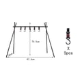 thumbnail image 2 of SWETRACE Travel Hanging Rack Black Multipurpose Aluminum Triangle Bracket for Outdoor Use, 2 of 8