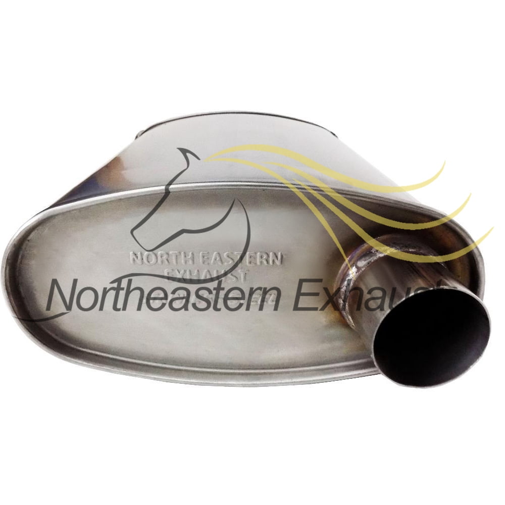 Northeastern Exhaust Resonator, Intermediate Pipe & Muffler Fits 2006-2011 Chevrolet Impala 3.5L - Direct Fit | Stainless Steel