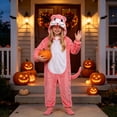 thumbnail image 2 of Generic Plush Animal Hooded Jumpsuit for Boys Girls, Cute Animal Flannel Bodysuit with Fluffy Mane and Tail, Autumn Holiday Party Wear, 2 of 7