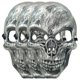 thumbnail image 1 of Calaveras Mascaras Terrorificas SkullSilver 3Pzas 16x24.5cm Poliéster Plata Máscaras de Calavera., 1 of 3