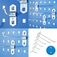 thumbnail image 5 of 5 Pcs Pegboard Hook,Wall-Mounted Hole Board Hook,for Garage Organization,Great for Wall Hanging and Shelving,Tool Storage,Craft Organizing(7.87inch), 5 of 6