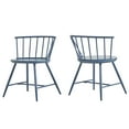 thumbnail image 4 of Weston Home Lydford Low Back Windsor Classic Dining Chairs, Set of 2, Blue Steel, 4 of 6