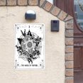 thumbnail image 2 of Tarot Card Justice Aluminum Metal Poster Sign Art Wall Decoration For Home Club Cabin Garage Store Map Bar Cafe Farm Office Sign Gift 8x12 Inch, 2 of 7