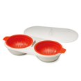thumbnail image 1 of Jinsinto Pocher d'Oeufs au Micro-Ondes, Orange, 2 Tasses, 1 of 5