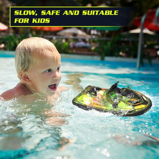 2.4G Green RC Ship 60m Control Distancia Protección de seguridad para piscina de lago