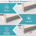 thumbnail image 4 of Tapón de draft para puerta de 37", bloqueador de draft ajustable de un lado, gris, 4 of 6