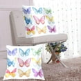 thumbnail image 6 of Little Butterflies Colorful Throw Pillow Covers Pillowcases 18 x 18 Inch Home Decor 2 Packs for Bedroom Sofa, 6 of 6
