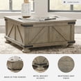 thumbnail image 3 of Signature Design by Ashley Casual Aldwin Coffee Table With Storage  Gray, 3 of 7