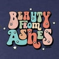thumbnail image 6 of Wild Bobby Beauty From Ashes Groovy Font With Stars Vintage Men Premium Tri Blend Tee, Vintage Navy, X-Large, 6 of 6