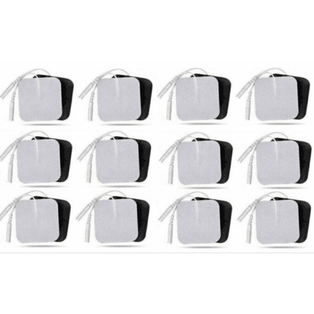 40 electrodos para dispositivo de estimulación eléctrica TENS/EMS con conector de 2 mm, 40 x 40 cm.
