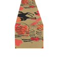 thumbnail image 3 of MKHERT Black Cat and Bats Table Runner for Kitchen Wedding Party Home Decor 14x72 inch, 3 of 4