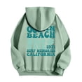 thumbnail image 4 of Vintage Ocean Beach California Hoodie, Surf Memories 1971, Retro Graphic Pullover Sweatshirt, 4 of 4