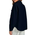 thumbnail image 6 of Women's Solid Color Casual Coat Without Hood Featuring Long Sleeves And Pockets​​, 6 of 7