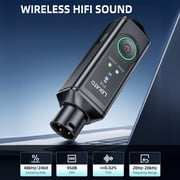 LEKATO 1 Pack for Mono, XLR Bluetooth Receiver, Wireless BT Adapter, Bluetooth 5.3, 48kHz/24bit, 165ft Range, for Mixing Console Desk, Audio Mixers, Speakers, DJ PA Systems, 15H Battery Life