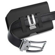 CoverON Holster With AirPods Holder for Apple iPhone 17e 17 Pro/ 16 16e 16 Pro /15 14 13 12 11 Pro/X Xr Xs Phone Case Belt Clip Earbuds Leather Pouch (Fits Otterbox or any Case on)
